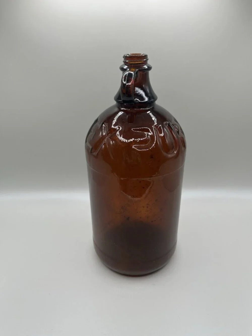 Vintage Purex Amber Glass 1/2 Gallon Bleach Jug Bottle Farmhouse Apothecary